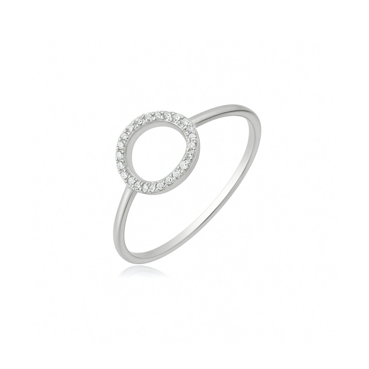 Anel Círculo em Prata - 21