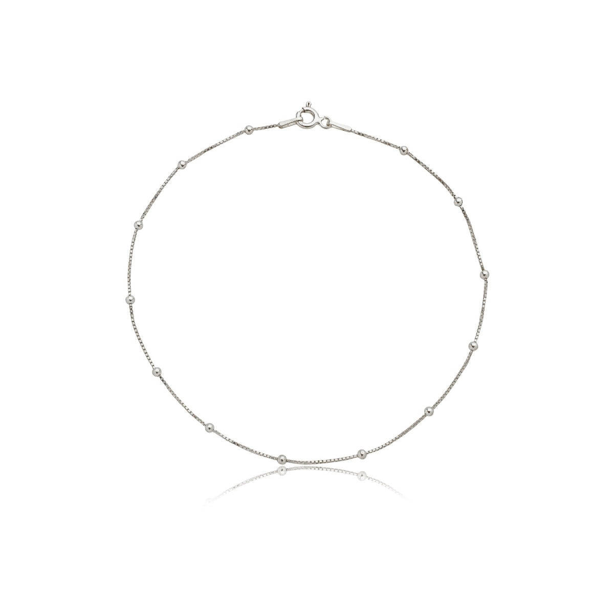 Tornozeleira Bola em Prata