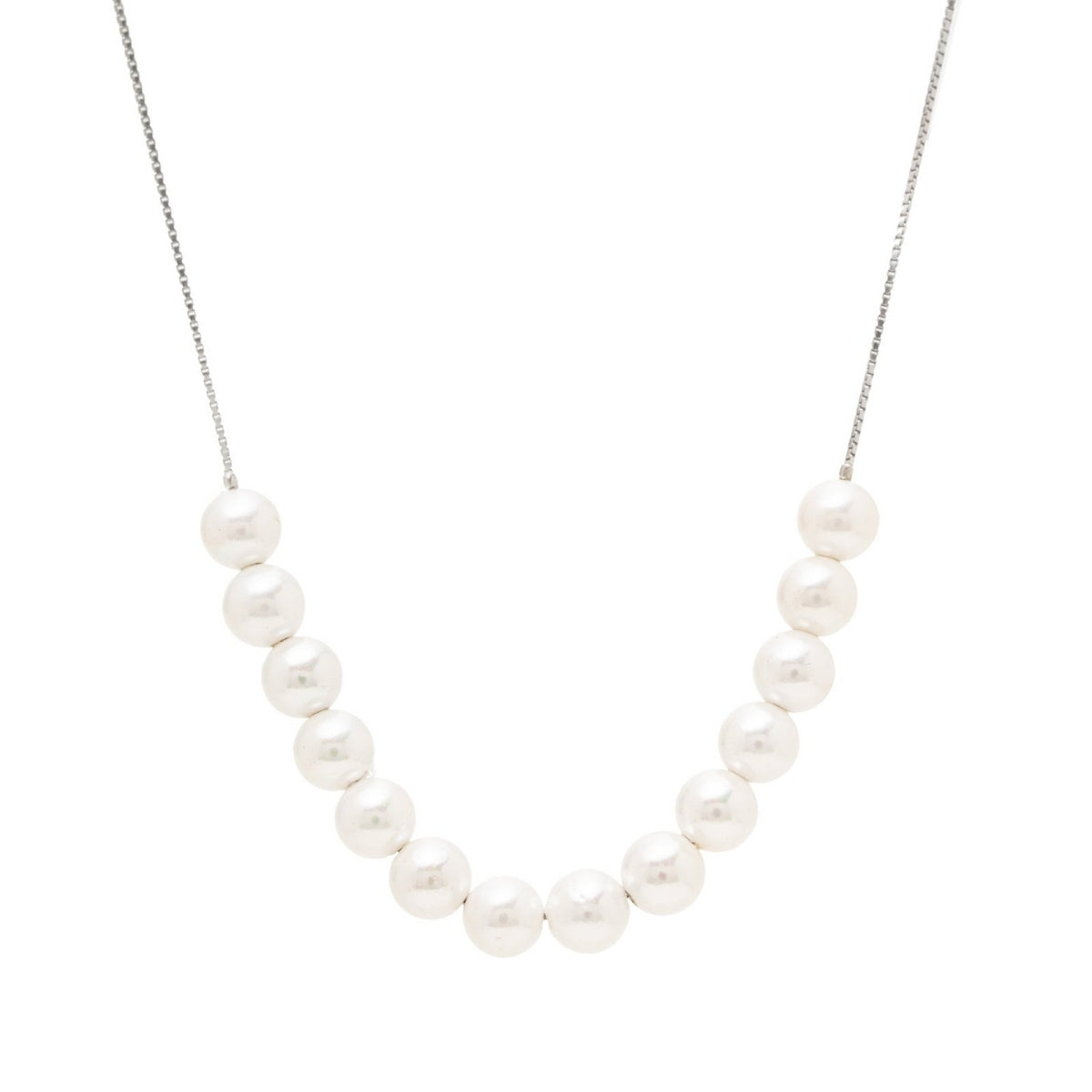 Colar Pérola Shell em Prata