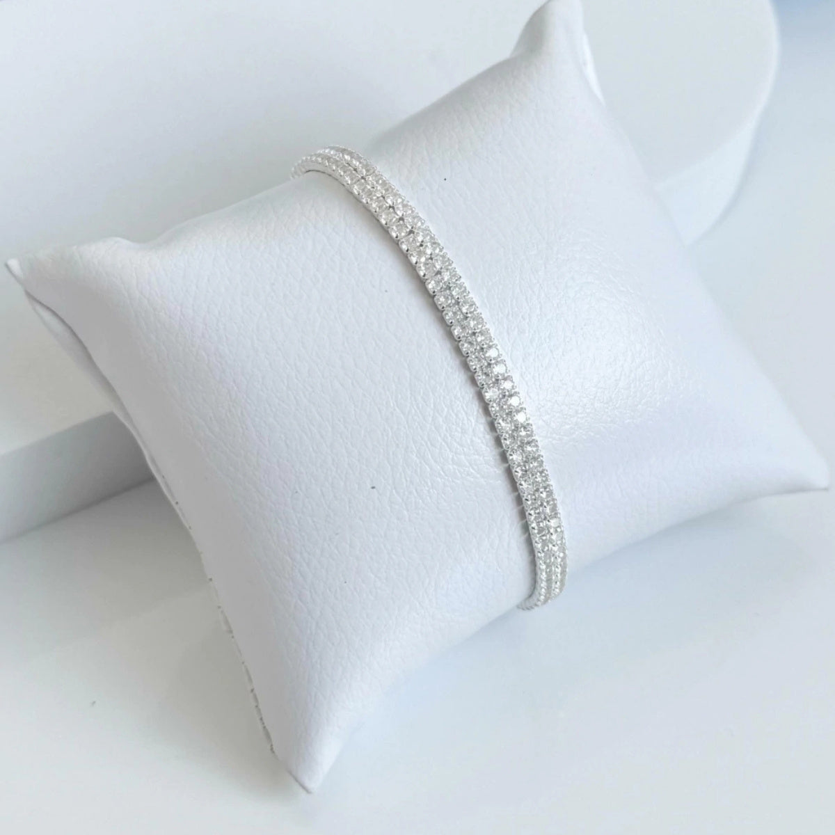 Pulseira Riviera Dupla com Zircônia