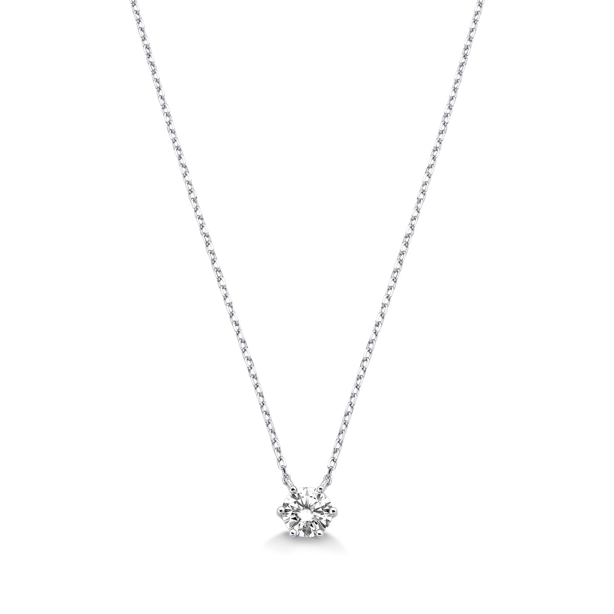 Colar Ponto de Luz Moissanite 6,5mm