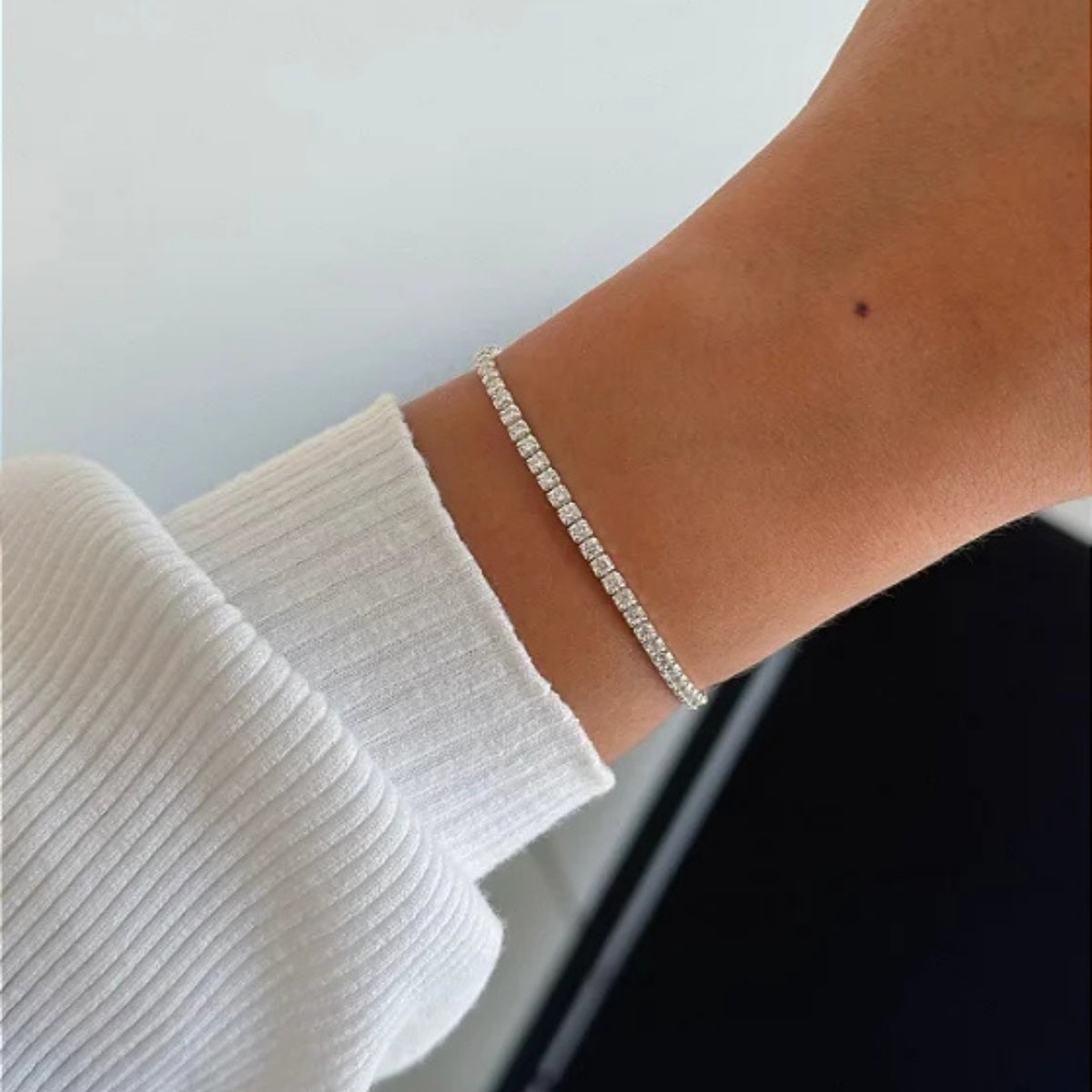 Pulseira Riviera com Zircônia