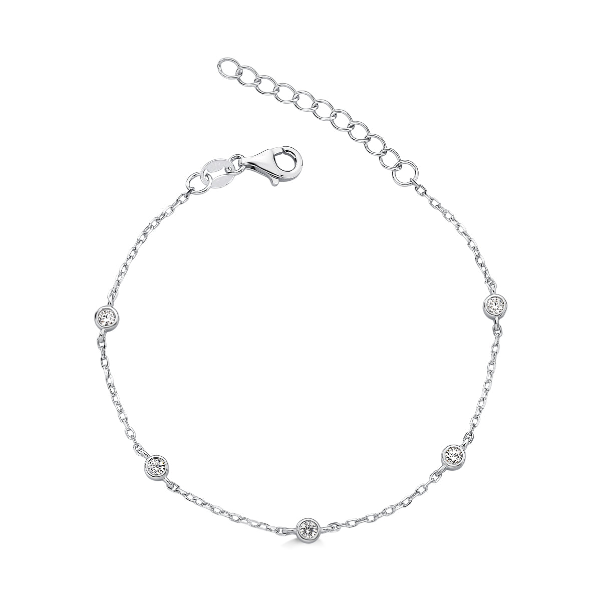 Pulseira Ponto de Luz Moissanite