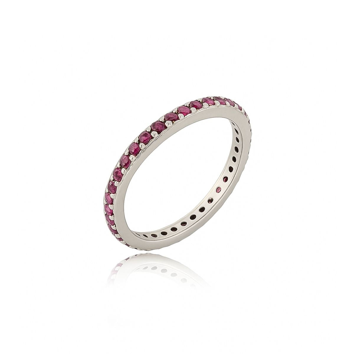 Anel Zircônia de Prata - 24