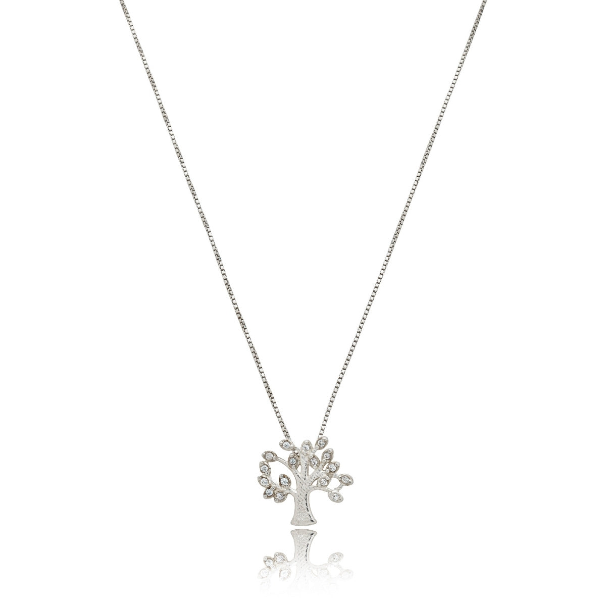 Corrente Veneziana com Pingente Árvore da Vida em Prata
