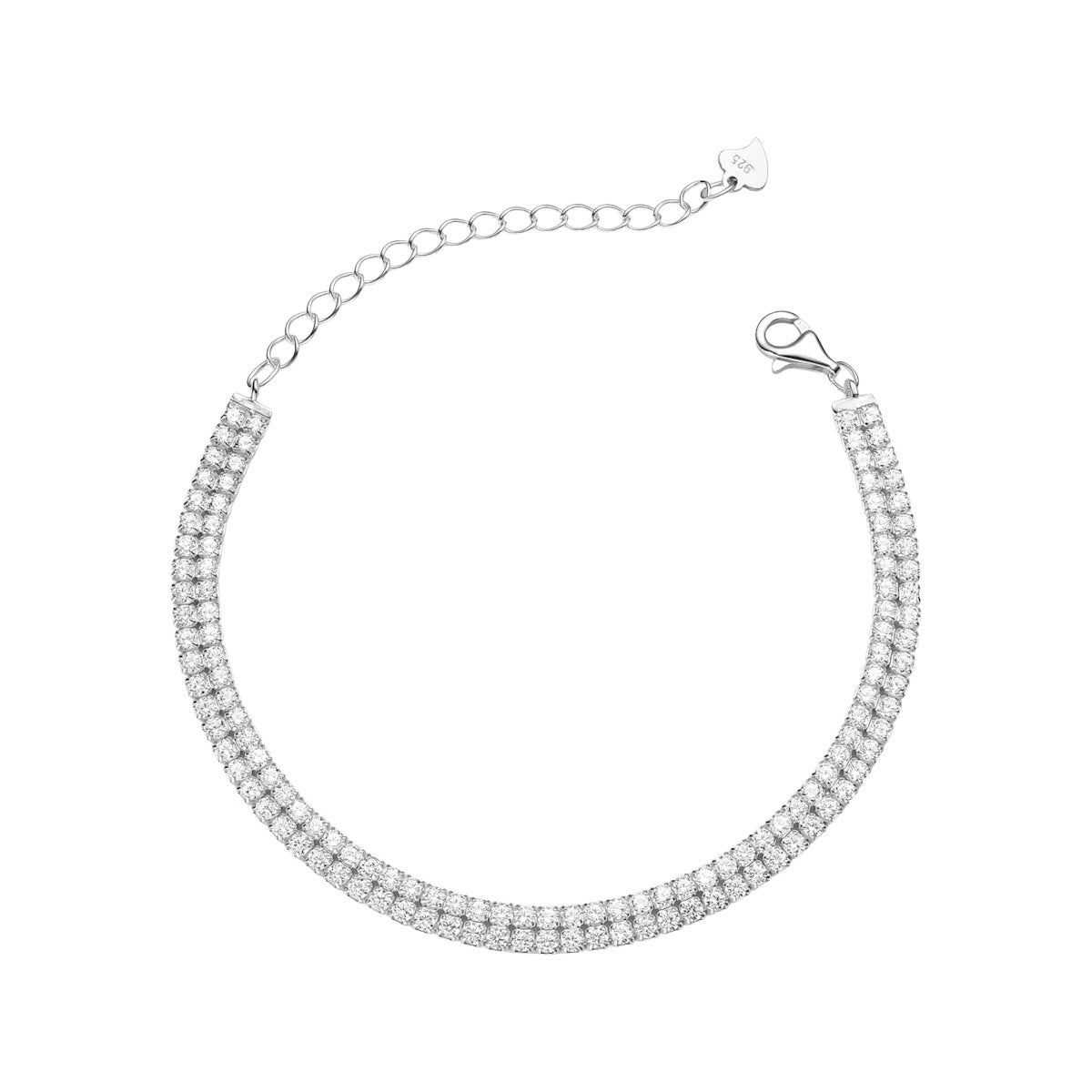 Pulseira Riviera Dupla com Zircônia